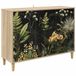 vidaXL Dressoir RHENEN Sonoma 102 x 33 x 75 cm Bewerkt hout Bruin