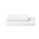 SWEET HOME - Handdoeken voor gezicht en bidet van badstof van puur katoen, 100% gecertificeerd volgens Oeko-Tex Zero Twist, set met badhanddoek 50 x 100 cm en 40 x 50 cm, zacht en absorberend, ook als