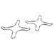 Fackelmann Metalen gasfornuisrooster, zilver, 9,5 x 9,5 x 1 cm