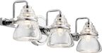 Kichler Talland LED Badkamerarmatuur | Polished Chrome | 3W | 3000K | 300Lm | IP44 | Dimbaar