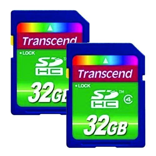 Transcend Kodak PLAYFULL waterdichte videocamcorder geheugenkaart 2 x 32 GB SDHC geheugenkaarten (2 stuks)