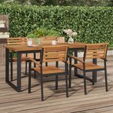 Prolenta Maison Exclusive Tuintafel met U-vormig onderstel, 180x90x75 cm, massief acaciahout