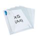 Rapesco 1629 ECO ID Documentenmappen met Drukknoop, A4, Set van 5