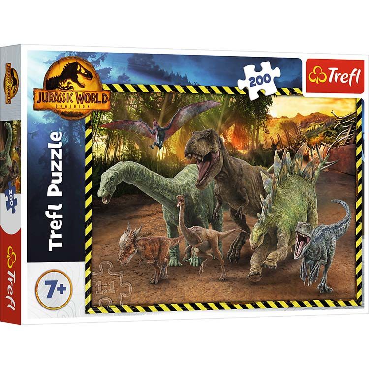 Trefl Dinosaurs from the Jurassic Park Universal Jurassic World Jigsaw Puzzle - 200 Pieces - Ages 6+