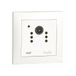 VEMER VE795001 EASYEYE INT Draadloze bewakingscamera voor binnen met speciale app, inbouwmontage (50 x 50), Full-HD-beveiligingscamera met infraroodtechnologie, voeding 230 V, wit