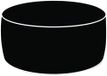 King Home zitzak Ottoman, zwart