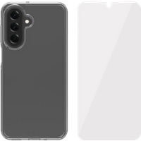 BlueBuilt Protective Back Cover Samsung Galaxy A17 Transparant + Screenprotector Glas