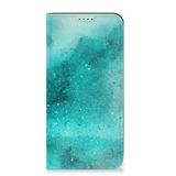 B2Ctelecom Samsung Galaxy A55 Bookcase Painting Blue
