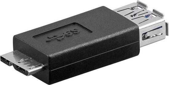 Merkloos goobay USB 3.0 Adapter USB A Female naar Micro-USB B Male Zwart