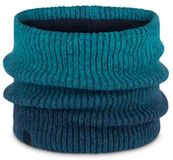 Buff | Nekwarmer, gebreid en fleece, blauw