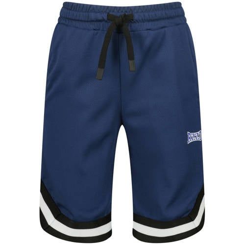 Raizzed Relaxed Regular Waist Casual Short Donkerblauw Met Textuur