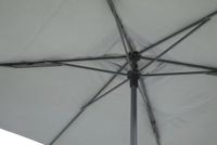 Madison Rectangle Parasol - Grey - 400x300cm