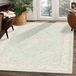 SAFAVIEH Traditioneel tapijt voor woonkamer, eetkamer, slaapkamer - vintage collectie, korte pool, lichtblauw en grijs, 99 x 140 cm
