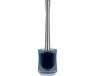 Spirella Toiletborstel met Houder – Toiletborstelhouder met Acryl Houder en Roestvrijstalen Handgreep – WC-Borstel met Vervangbare Borstelkop