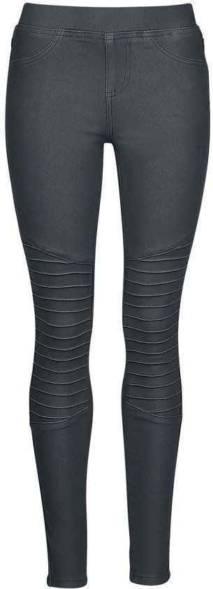 R.E.D. by EMP R.E.D. Rock-Engineered Design Zwarte legging in biker-look - Dames - L