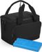 Bellatio Design Lunchtas / koeltas - incl koelelement - zwart - 24 x 17 cm