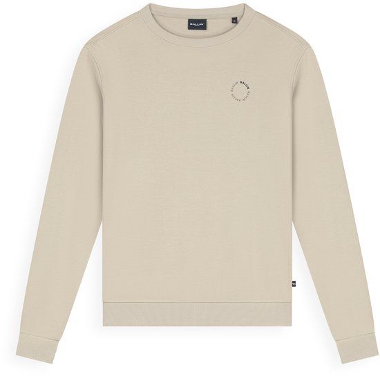 Ballin Amsterdam Jongens Regular fit Sweater Crewneck LS Taupe Maat 12