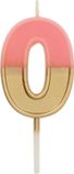 Folat Party Products Folat Kaars Retro Cijfer 0 Roze