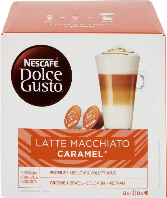 Dolce Gusto Nescafé Dolce Gusto Latte Macchiato Karamel Koffiecapsules (16 stuks)