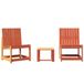 VidaXL Loungeset 3-delig Terras Grenenhout Bruin