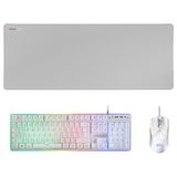 MARS GAMING Mcpxwes Wit Toetsenbord met Muis