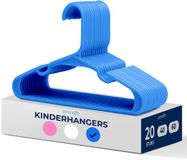 SereneLife Kinderhangers – 20-delige Set Kunststof Hangers voor Baby-, Peuter- & Newborn- Antislip & Ruimtebesparend - Blauw