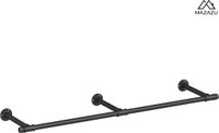 MAZAZU MIRA Home Kledingstang - Zwart - 170 cm - Staal - Max. 68 kg