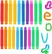 Jouets pour enfants - Lot de 20 - Tubes pop colorés - Mini tubes pop pour enfants - Jouets sensoriels