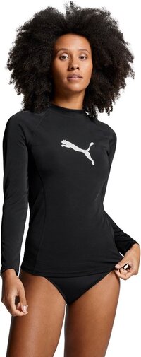 Puma Rash Guard Dames met Lange mouwen - UV shirt - Zwart - Maat XS