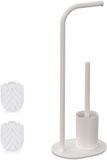 Merkloos Relaxdays Toiletbutler met WC-rolhouder en Toiletborstel
