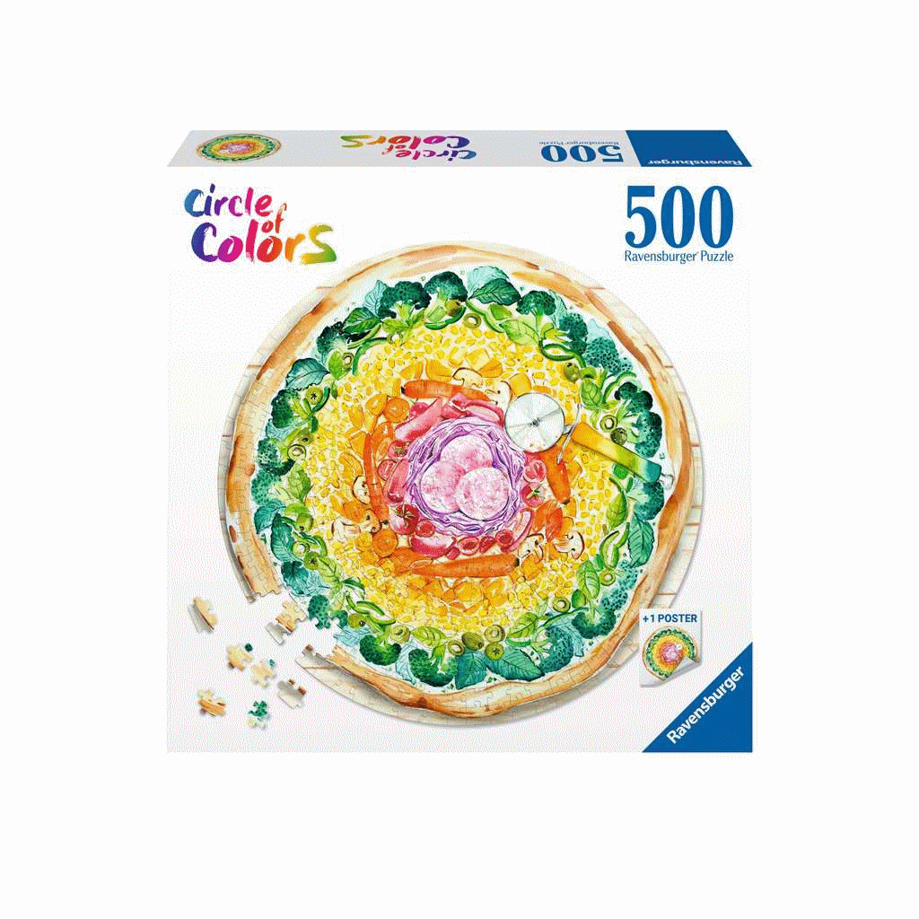 Ravensburger Circle of Colors - Pizza Puzzel (500 stukjes)