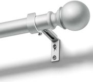 Ibenzoa® Tringle à rideaux extensible de 80 à 305 cm avec design boule