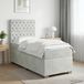 Maison Exclusive - Lit Boxspring avec matelas gris clair 100 x 200 cm velours