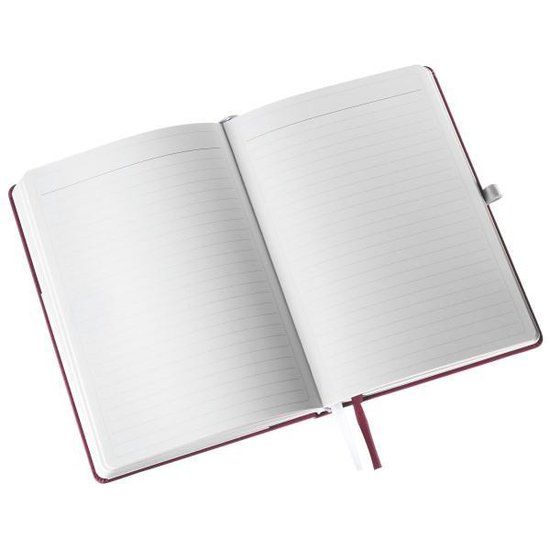 Leitz Style Notitieboek A5 - Granaatappel Rood - Harde Kaft - Gelijnd