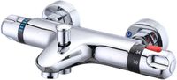 Merkloos Paws & Crafts B.V. Thermostatische Douchekraan - Zilver - 15 cm Hartafstand