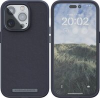 Njord byELEMENTS iPhone 14 Pro hoesje - Genuine Leather Cover Telefoonhoesje - Zwart