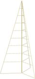 vidaXL Metalen kerstboom KUOPIO 180 cm Staal Goud