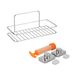 Metaltex Doucherek Reflex - 1 laag - Badkamerrek - Met vacuum-fix montageset - Chrometherm