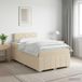 Maison Exclusive - Lit Boxspring avec matelas crème 120 x 190 cm tissu