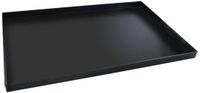 FM Professional Pizzaplaat van gecoat roestvrij staal, 60 x 40 cm, Zwart