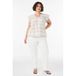Zizzi katoenen gestreepte top Plus Size - meerkleurig