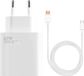 Xiaomi Chargeur rapide 67W + câble USB vers USB-C 1M Blanc