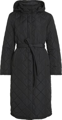 VILA - VIKANTE QUILTED L/S COAT - NOOS - Dames - Gewatteerde jas - Zwart - Maat 38
