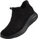 Skechers dames Contour Foam Boot-Cozy Dash pantoffels zwart 168173-BBK