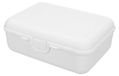 Germany School-Box Deluxe boîte à lunch pour enfants avec séparateur, sans BPA, robuste, fermeture à clip, blanc