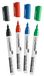 Legamaster Marqueur TZ 140 Étui avec 4 marqueurs noir, rouge, bleu et vert