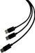 Steelplay Dual Play & Charge Kabel Geschikt Voor PS5 Controllers - USB-C, Zwart