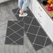 Set de 2 tapis de cuisine antidérapants - absorbant l'eau et durable