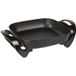 Skoov Casserole Skoov - Barbecue électrique 2-en-1 avec Hotpot - Avec couvercle - Poêle multifonctionnelle antiadhésive sans fumée - Grill d'intérieur et fondue - Noir