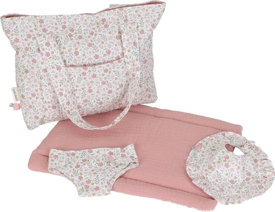 Little Dutch Luiertas pop met accessoires Roze